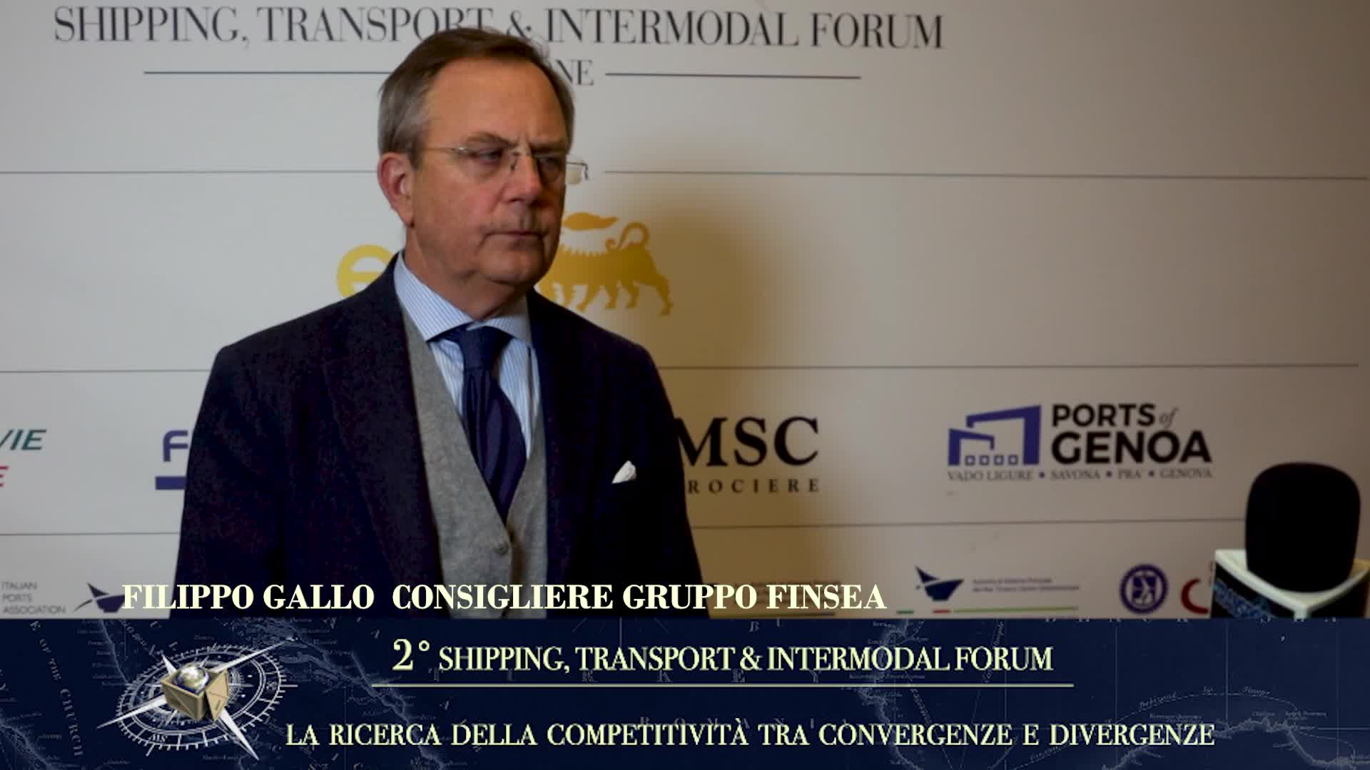 Rapallo, Shipping Transport & Intermodal Forum, Gallo (Finsea): "Il Porto di Genova ha una grande connessione con gli operatori della logistica"