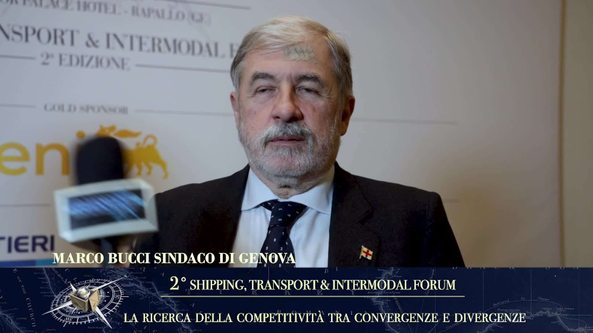 Rapallo, Shipping Transport & Intermodal Forum. L'intervista a Marco Bucci Sindaco di Genova