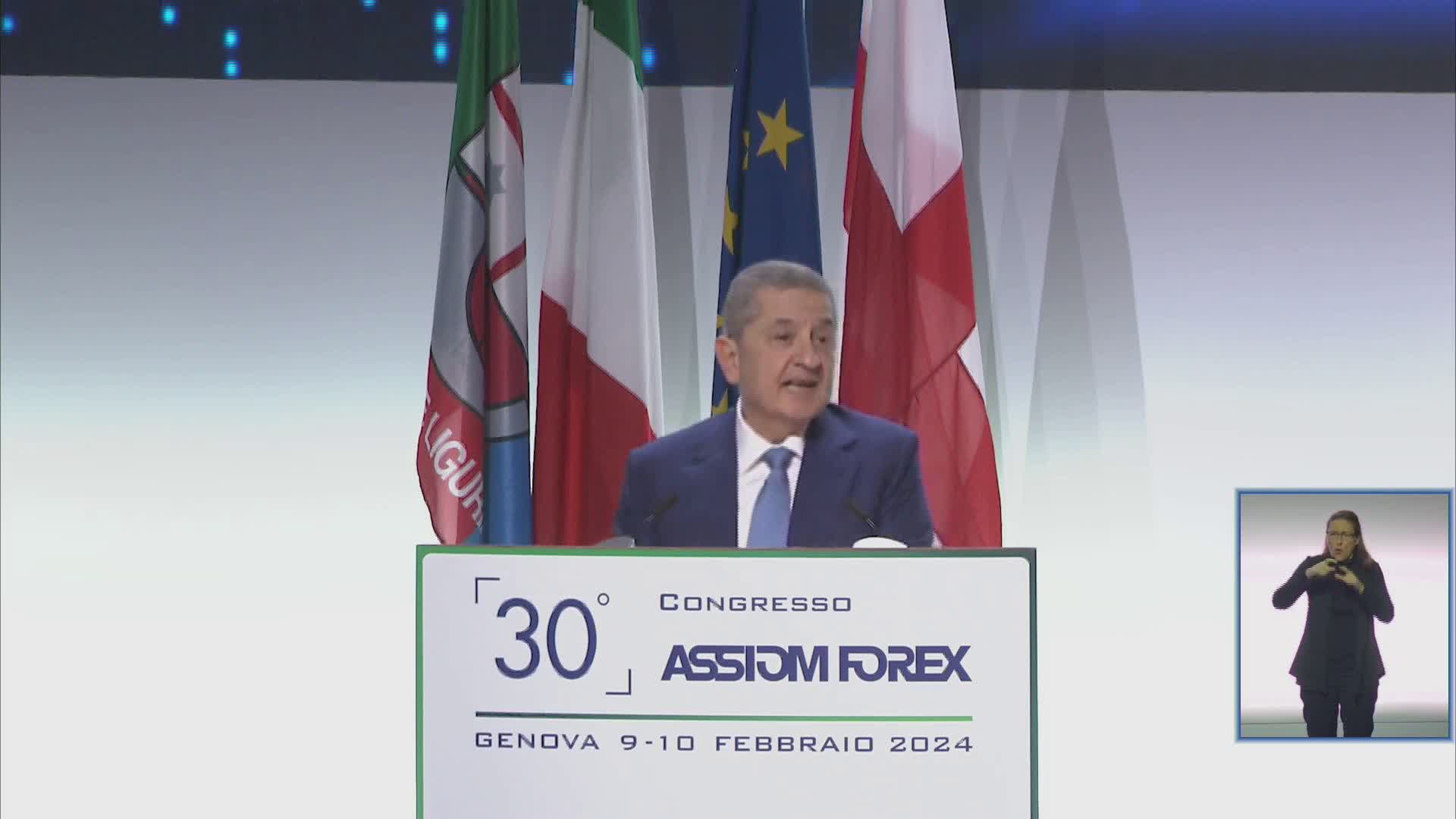 Genova, il governatore di Bankitalia Panetta: "Questa è una città che ha avuto un ruolo fondamentale per la finanza italiana"