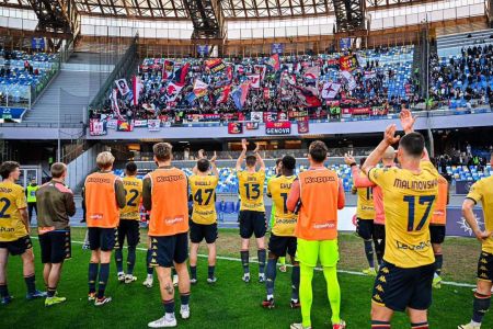 Genoa, anche il Napoli si ferma davanti alla squadra di Gila: Frendrup apre, Ngonge salva gli azzurri al 90’, al Maradona finisce 1-1