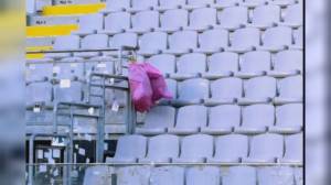 La Spezia, i tifosi del Cittadella ripuliscono il settore ospiti del "Picco" dopo la partita