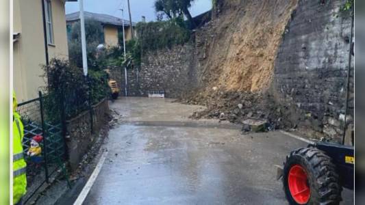 Pieve Ligure: riaperta la strada ostruita da una frana, mille persone non sono più isolate