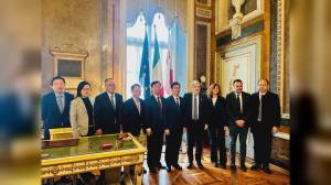 Genova: Bucci riceve a Palazzo Tursi il sindaco di Guangzhou, nel segno di Paganini