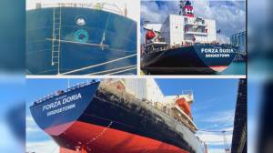 Sampdoria: anche il Marinaio sulla prua della nave rinfusiera blucerchiata