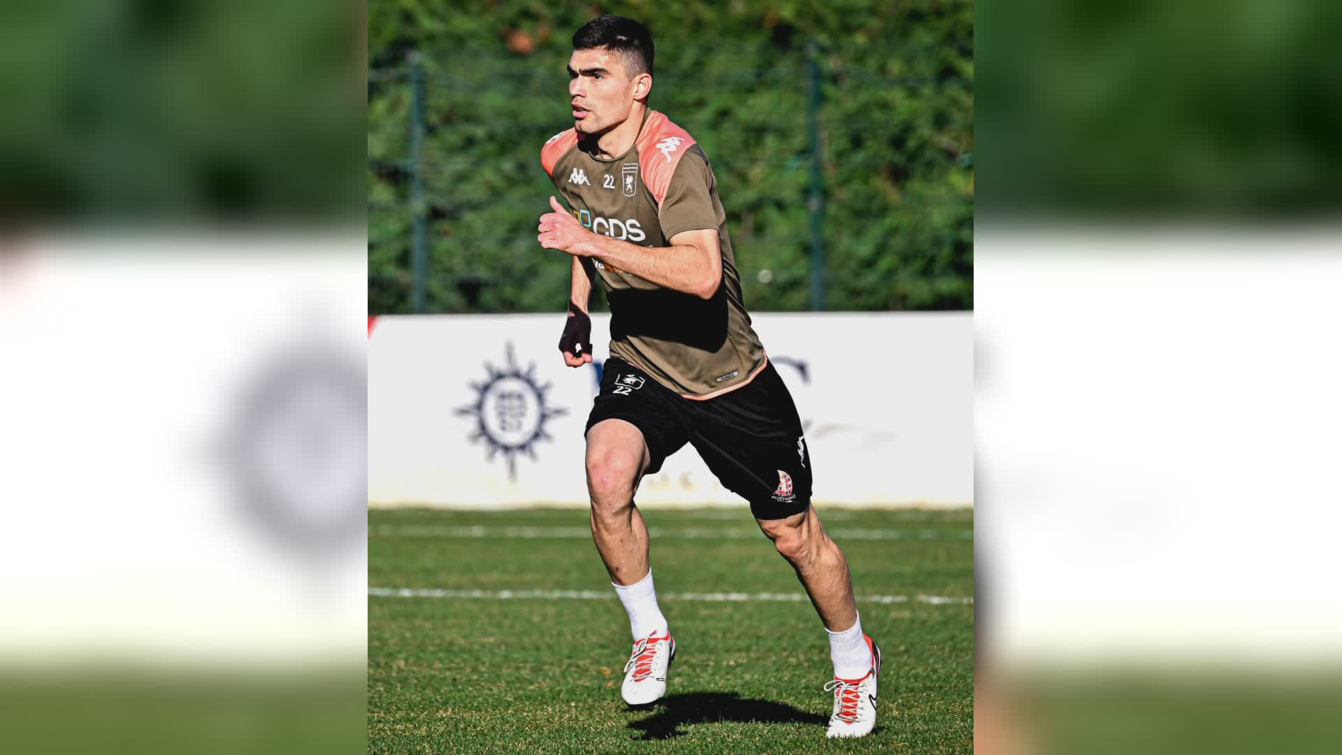 Genoa, Vasquez recupera per l'Inter. Al Meazza saranno 4.000 i tifosi rossoblu'