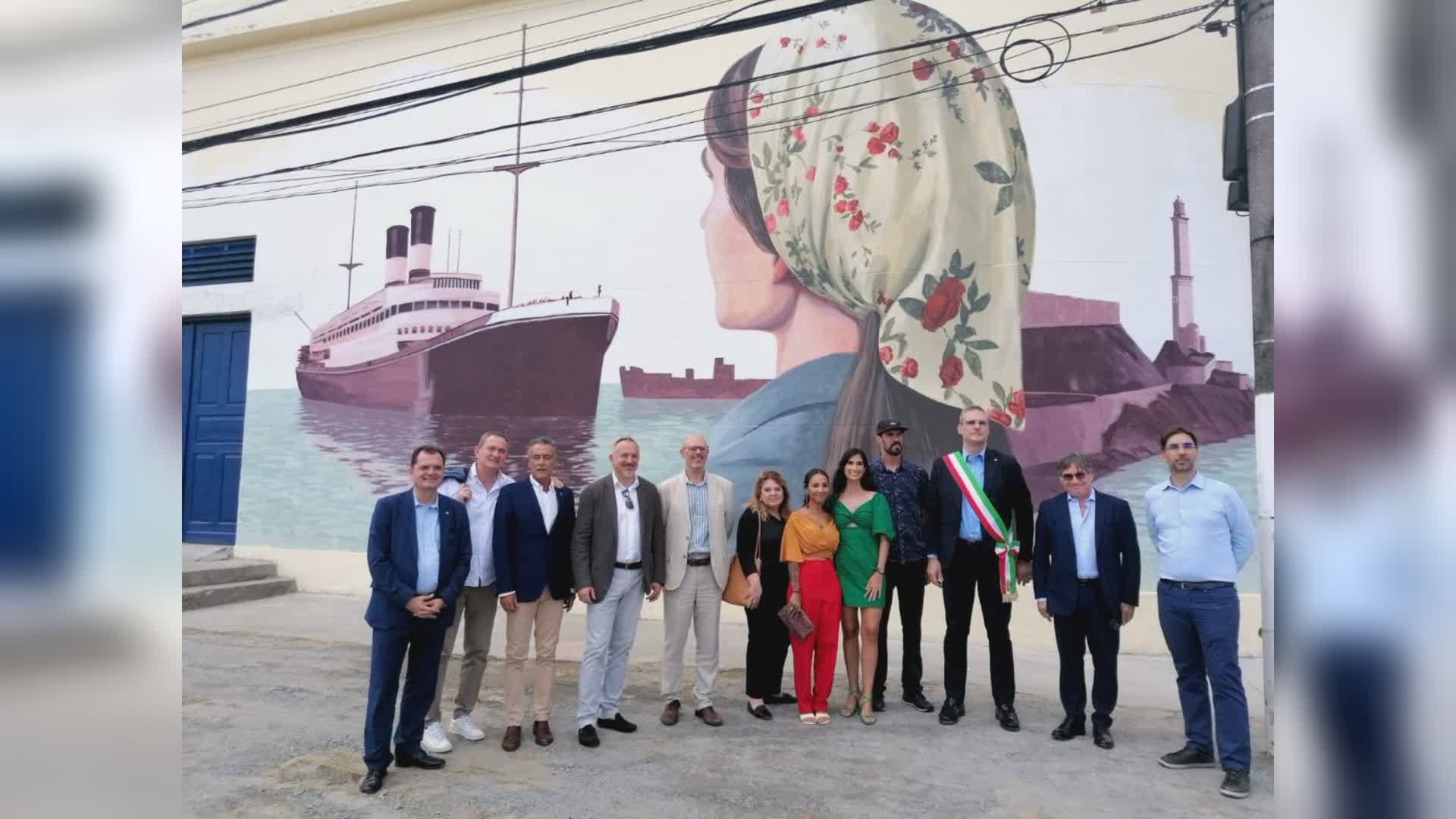Genova-Santos, nella città brasiliana un murale dedicato ai 150 anni di emigrazione italiana