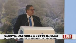 Genova, tunnel, Toti: "Opera da dedicare alle vittime del Morandi, dalla tragedia abbiamo imparato, lavoriamo a città e Liguria migliori"