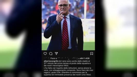 Genoa, il presidente Zangrillo dopo l'episodio di San Siro: "Rispetto le istituzioni, ma sono uscito dallo stadio al posto di squadra e tifosi"