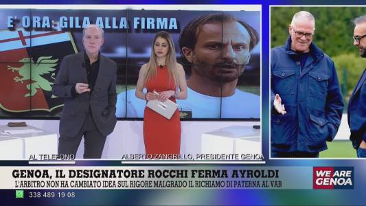 Genoa, Zangrillo a Telenord: "Badelj un modello anche per i giovani"