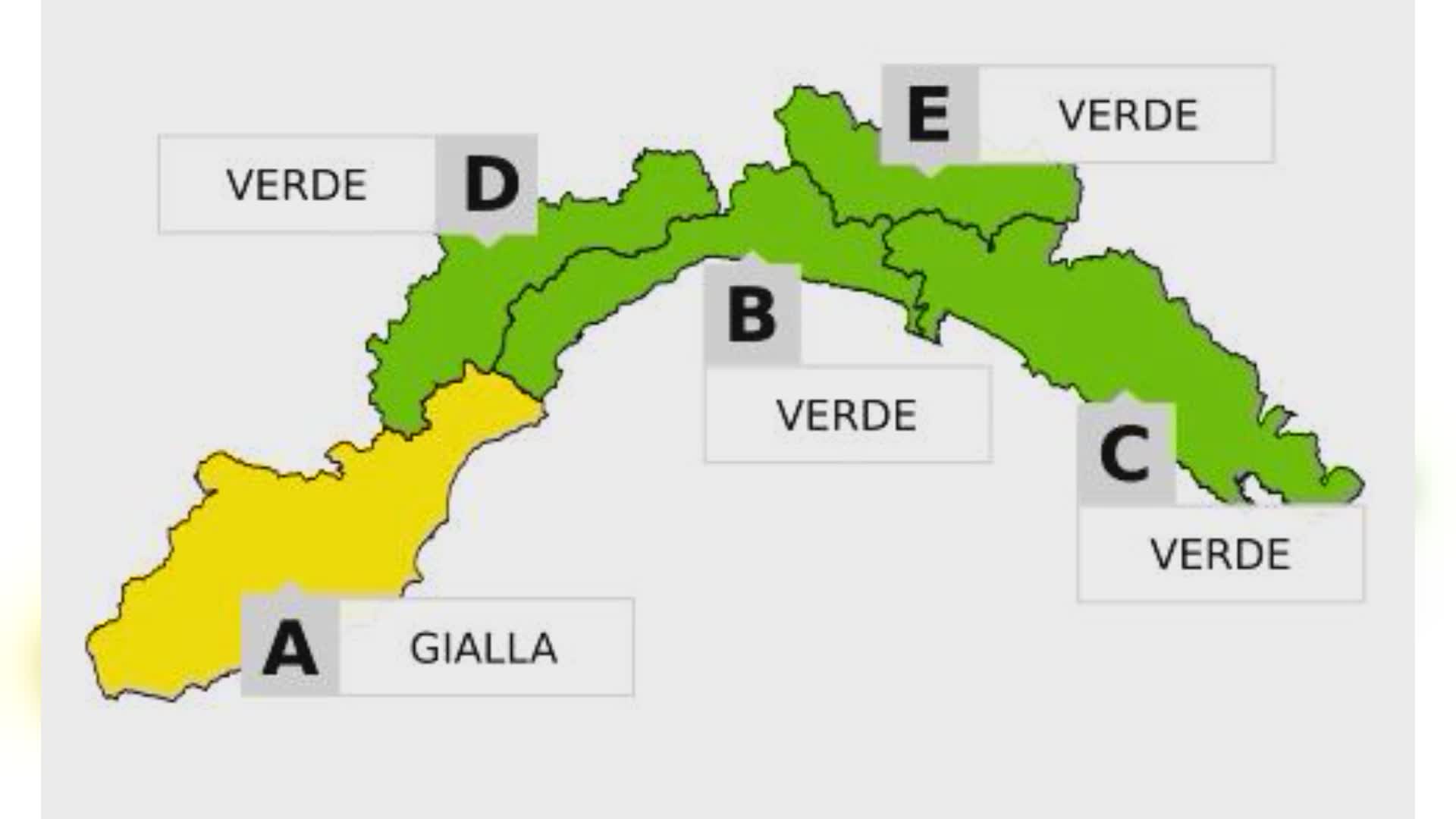 Liguria, arriva di nuovo il maltempo: allerta gialla nel Ponente dalle 20