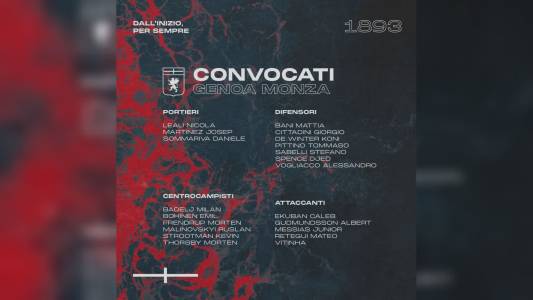 Genoa, i convocati per il Monza: assenti Haps, Martin e Ankeye