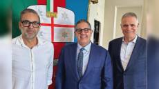 Genoa: Zangrillo e Blazquez da Toti per parlare di stadio, aeroporto ed Erzelli