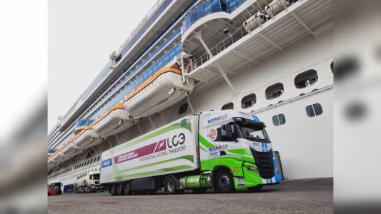 Costa Crociere riduce l'impatto ambientale delle sue forniture in Europa con camion a bio Lng di LC3 trasporti