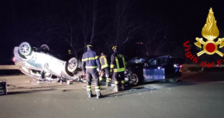San Colombano Certenoli, scontro tra due auto: due feriti non gravi