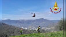 Sant'Olcese: si ferisce gravemente alle gambe con motozappa, salvato dai vigili del fuoco