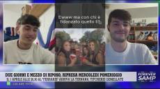 Sampdoria, i ragazzi del Corner a Forever tra ironia e speranze