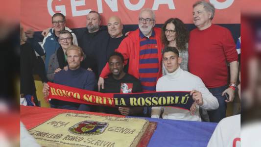 Genoa, Thorsby ospite alla festa del Club di Ronco Scrivia: "Siamo un bel gruppo, abbiamo ancora tante motivazioni. Rimanere? Vedremo"