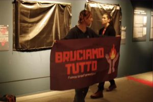 Genova, blitz femminista alla mostra di Artemisia, Toti: "L'arte non è mai da censurare"