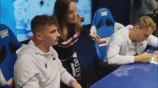 Sampdoria, grande folla di tifosi al City per l'incontro con Esposito e De Luca