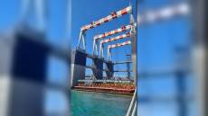 Nuova diga foranea, dell'impianto di prefabbricazione "Dario"