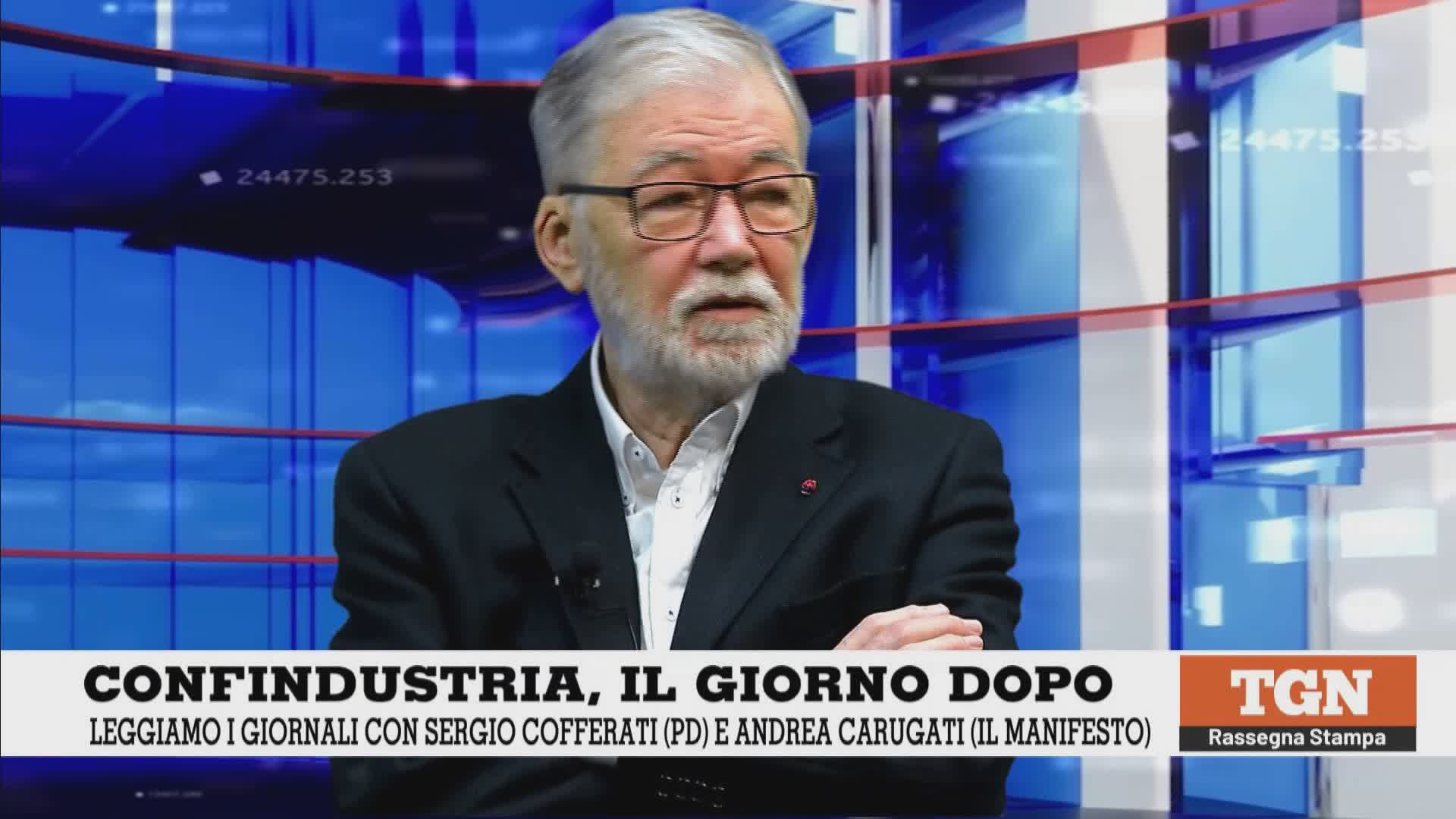 Confindustria, Cofferati (Pd) a Telenord: "Due candidati divisi, questo per Genova sarà un problema e non di poco conto"