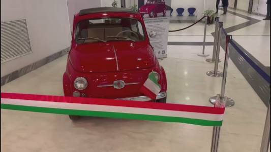 Liguria, la 500 Fiat di Sandro Pertini è arrivata in Consiglio Regionale