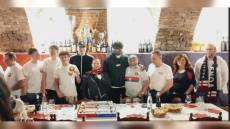 Genoa, Ankeye e Matturro alla festa del club Gavi Vallemme