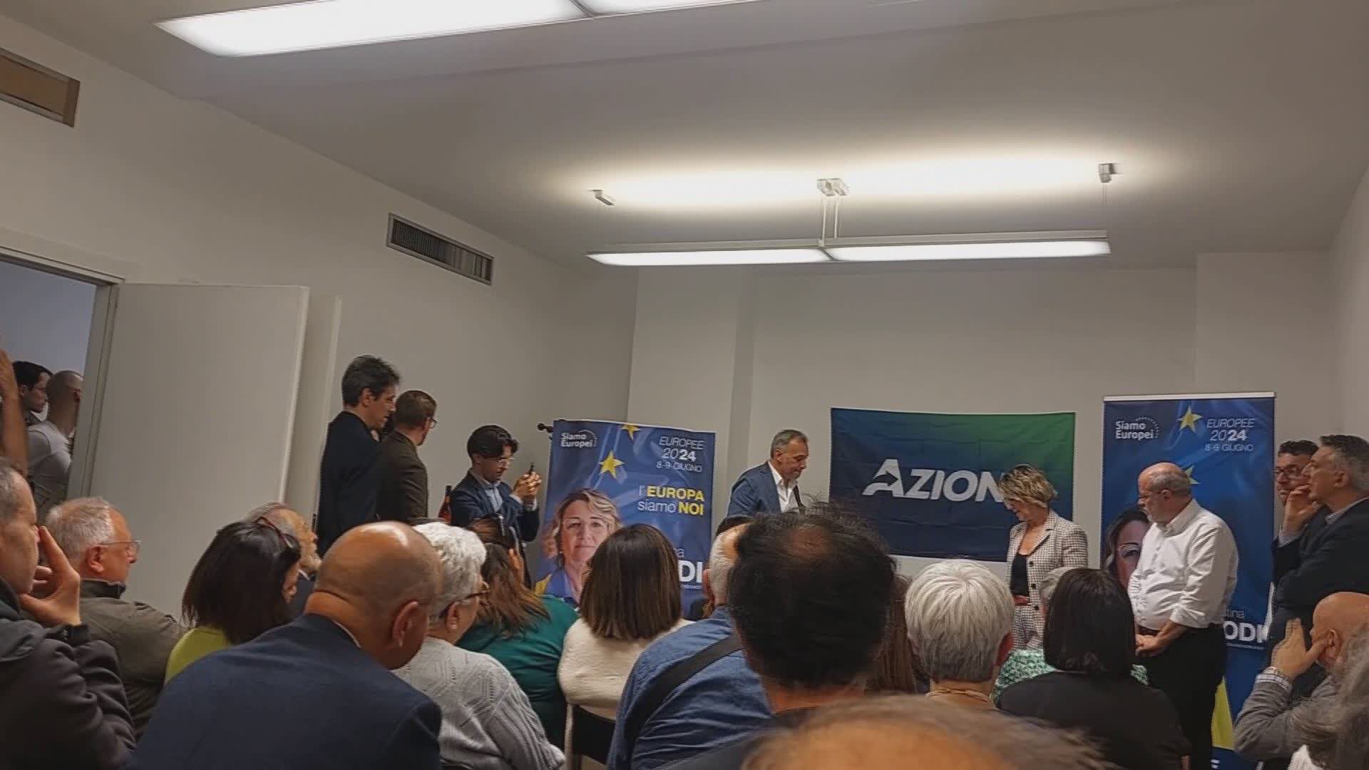 Europee, Richetti affianca Cristina Lodi all'apertura del point elettorale: "Azione si affida a persone capaci"