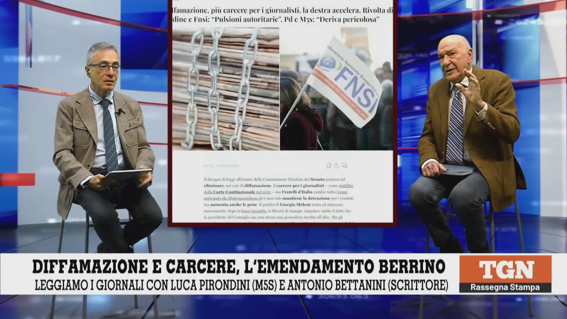 Riforme, corruzione, mafia: scintille Pirondini-Bettanini a Telenord