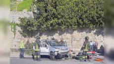 Bordighera: manovra sbagliata, volo in auto di sei metri, automobilista grave all'ospedale