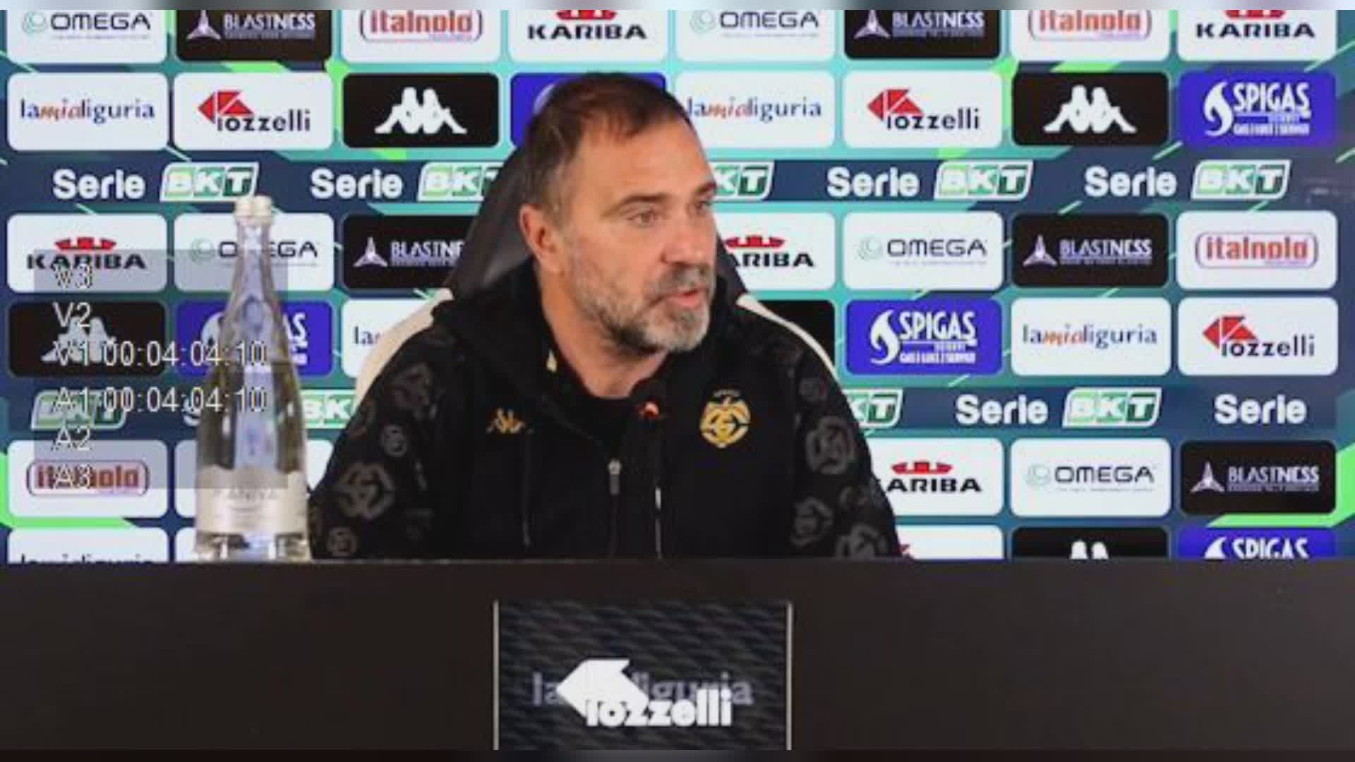 Spezia, D'Angelo: "Gara gestita bene, ora concentrati su Cosenza"