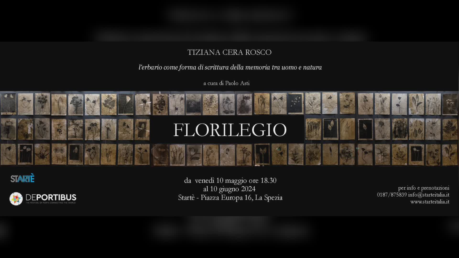 La Spezia, arte: mostra "Florilegio" di Tiziana Cera Rosco allo spazio Startè dal 10 maggio