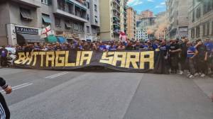 Sampdoria, la carica dei tifosi alla squadra: "Battaglia sarà"