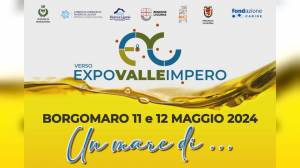 Expo Valle Impero, l'11 e 12 maggio stand, degustazioni, mostre, musica e convegni a Borgomaro