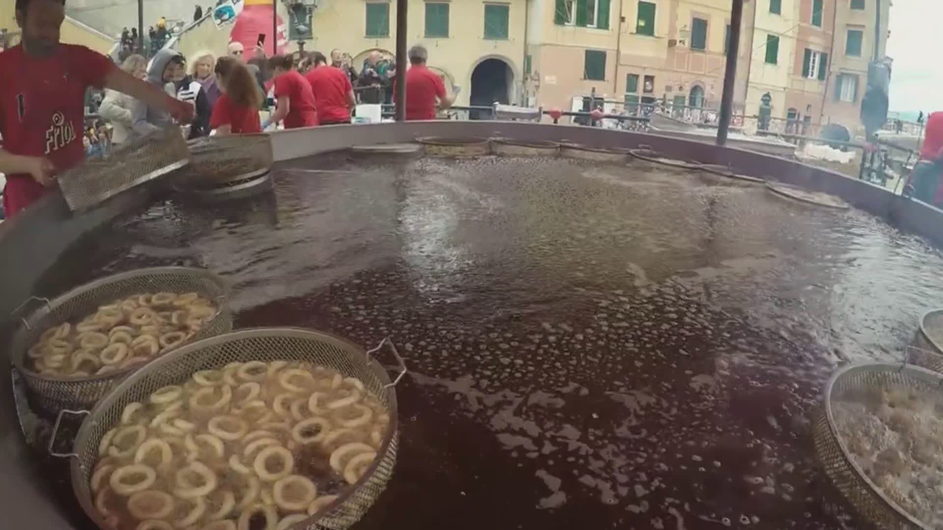 Camogli, tutto pronto per la sagra del pesce