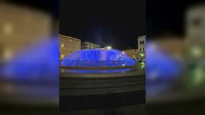 Genova, la fontana di piazza De Ferrari si illuminerà di blu per la Festa dell'Europa