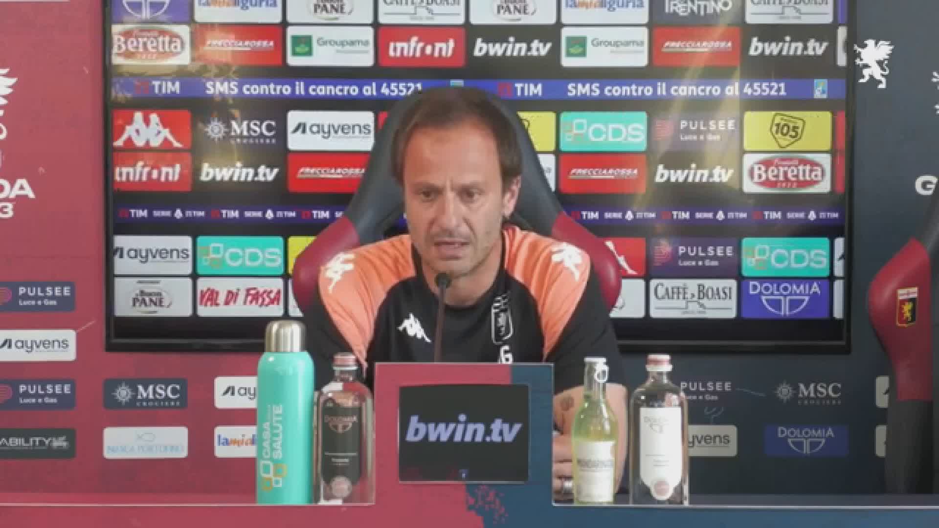 Genoa, Gilardino punta il Sassuolo: "Servono concretezza e ordine. Non avremo Bani, Messias, Malinovskyi e Vitinha"