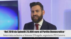 Caso Toti, i soldi di Spinelli ai partiti, D'Angelo: "A Genova al Pd nessun finanziamento dopo il 2010. Ma quella è una storia finita"
