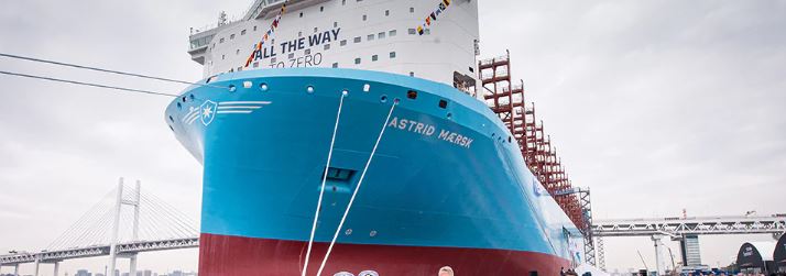 Capodistria accoglie la Astrid Maersk, seconda grande nave verde al mondo alimentata a metanolo