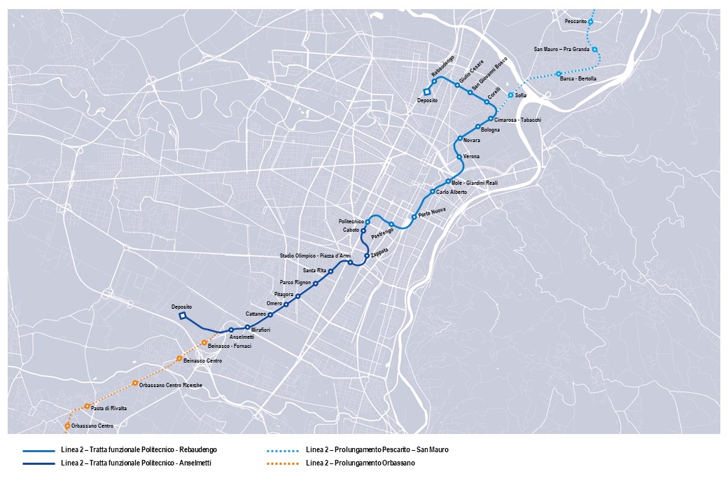 Torino: al via la gara per la metro 2. Valore complessivo 16 mln di euro