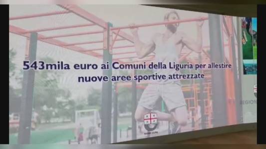 Liguria, dalla Regione mezzo milione di fondi ai Comuni per l'allestimento di aree sportive attrezzate