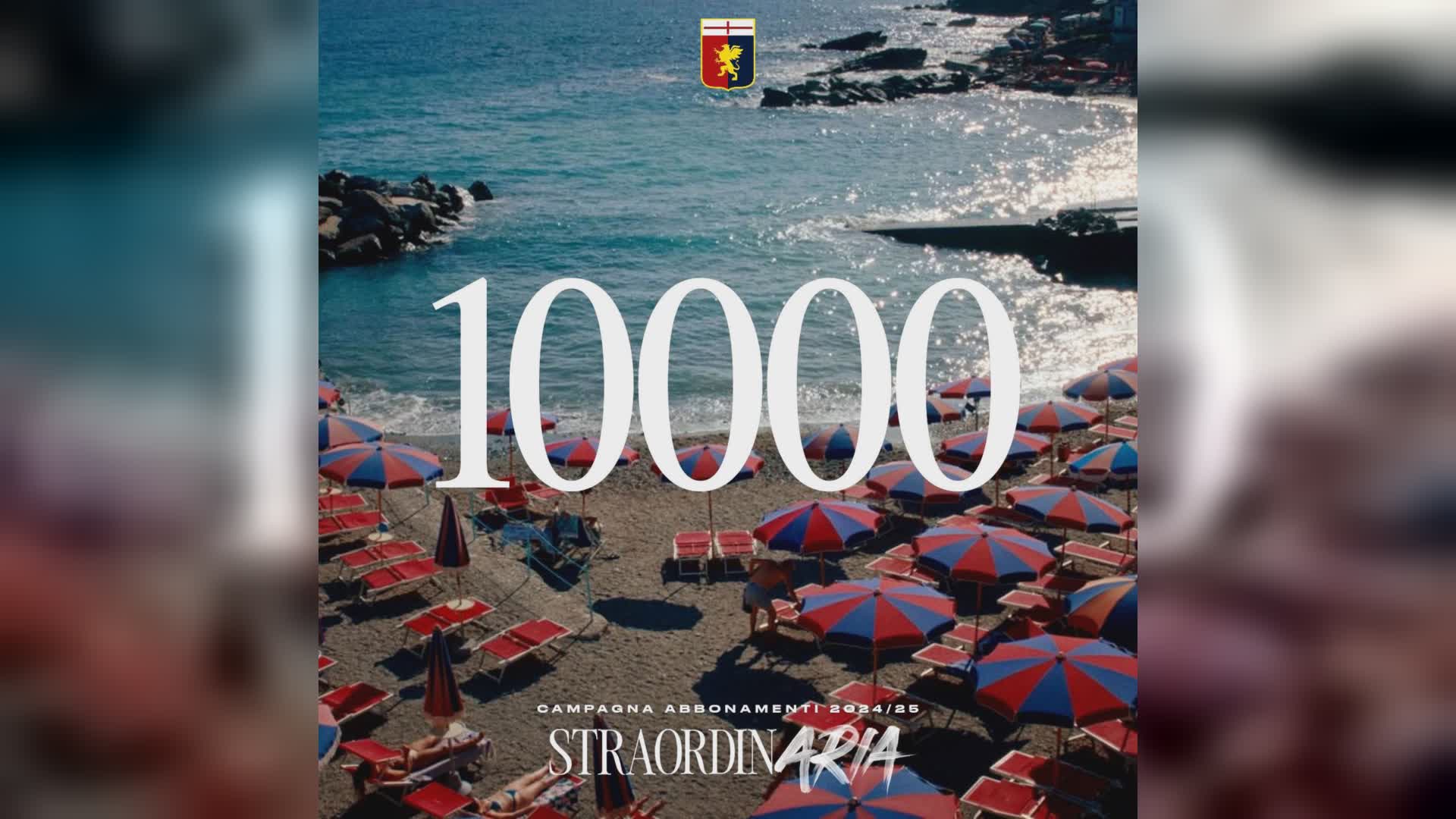 Genoa, raggiunta quota 10mila abbonamenti
