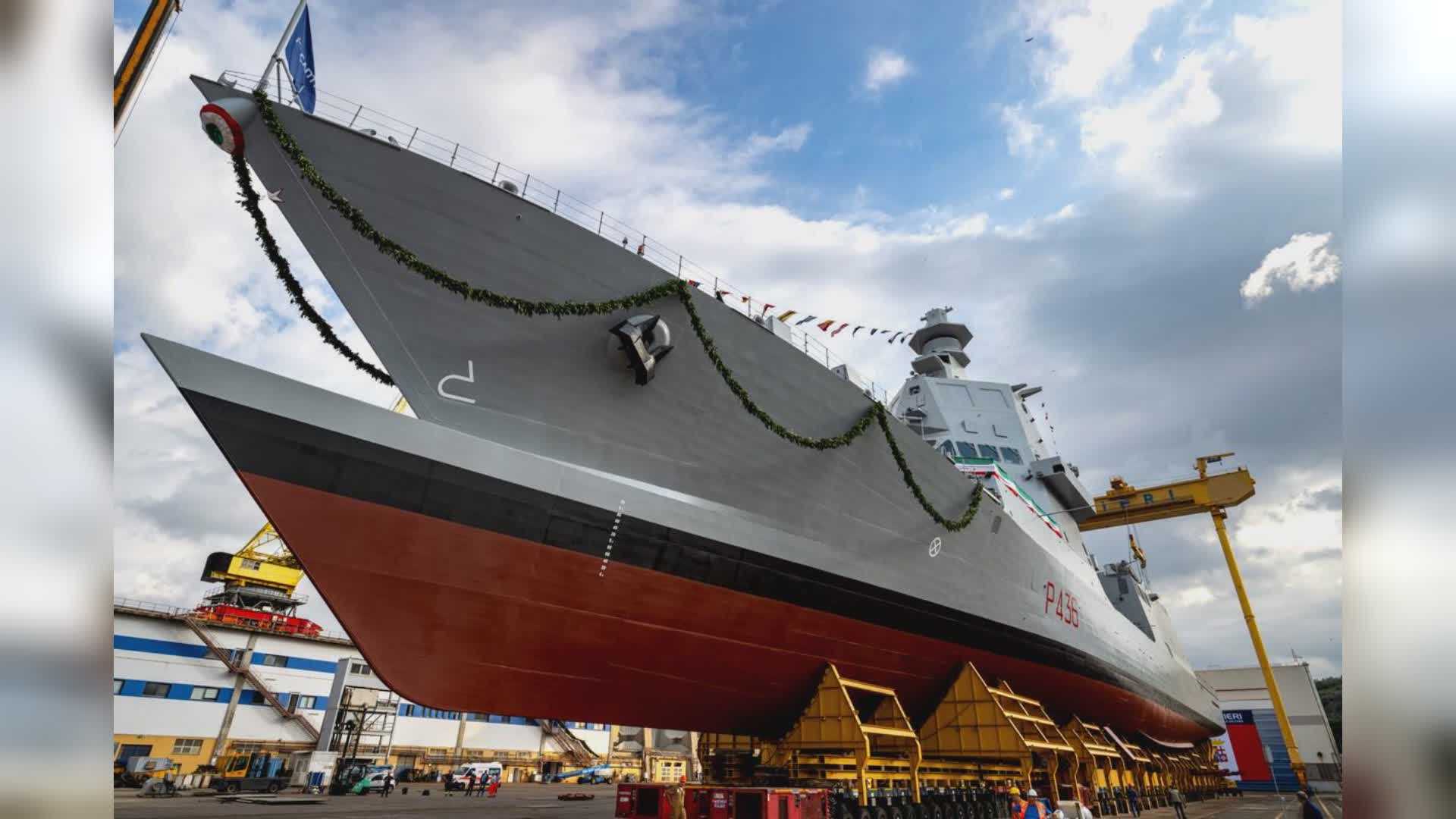 Riva Trigoso, Fincantieri: varato la nave militare "Domenico Millelire"