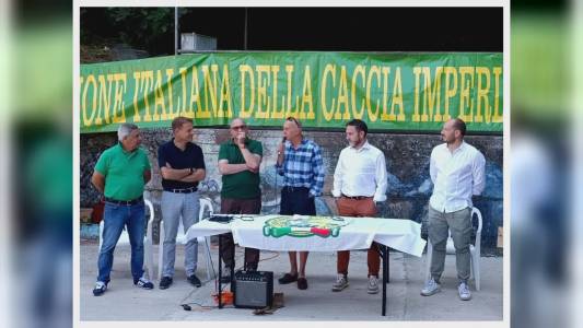 Castel Vittorio(IM), presidente ad interim Piana e assessore Scajola presenti alla "Festa del Cacciatore"