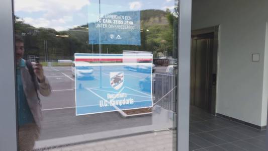 Sampdoria, tutto pronto per il ritiro all'Erns Abbe Sportfeld (video)