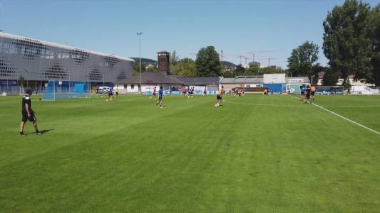 Sampdoria, le prime immagini dell'allenamento all'Ernst Abbe Sportfeld di Jena