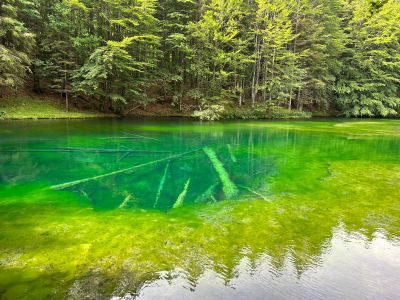 Benvenuti in Liguria in Val d'Aveto: gli incredibili colori delle acque alla Riserva delle Agoraie 