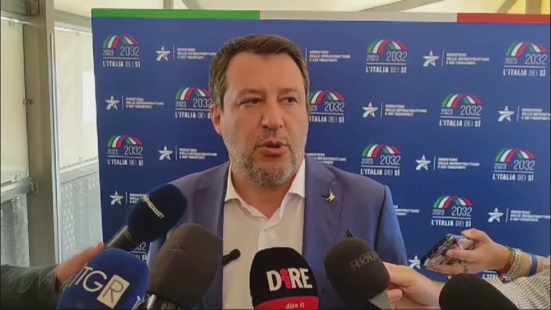 Liguria, vicepremier Salvini: "Sono qui per portare avanti le grandi opere che non si fermano"