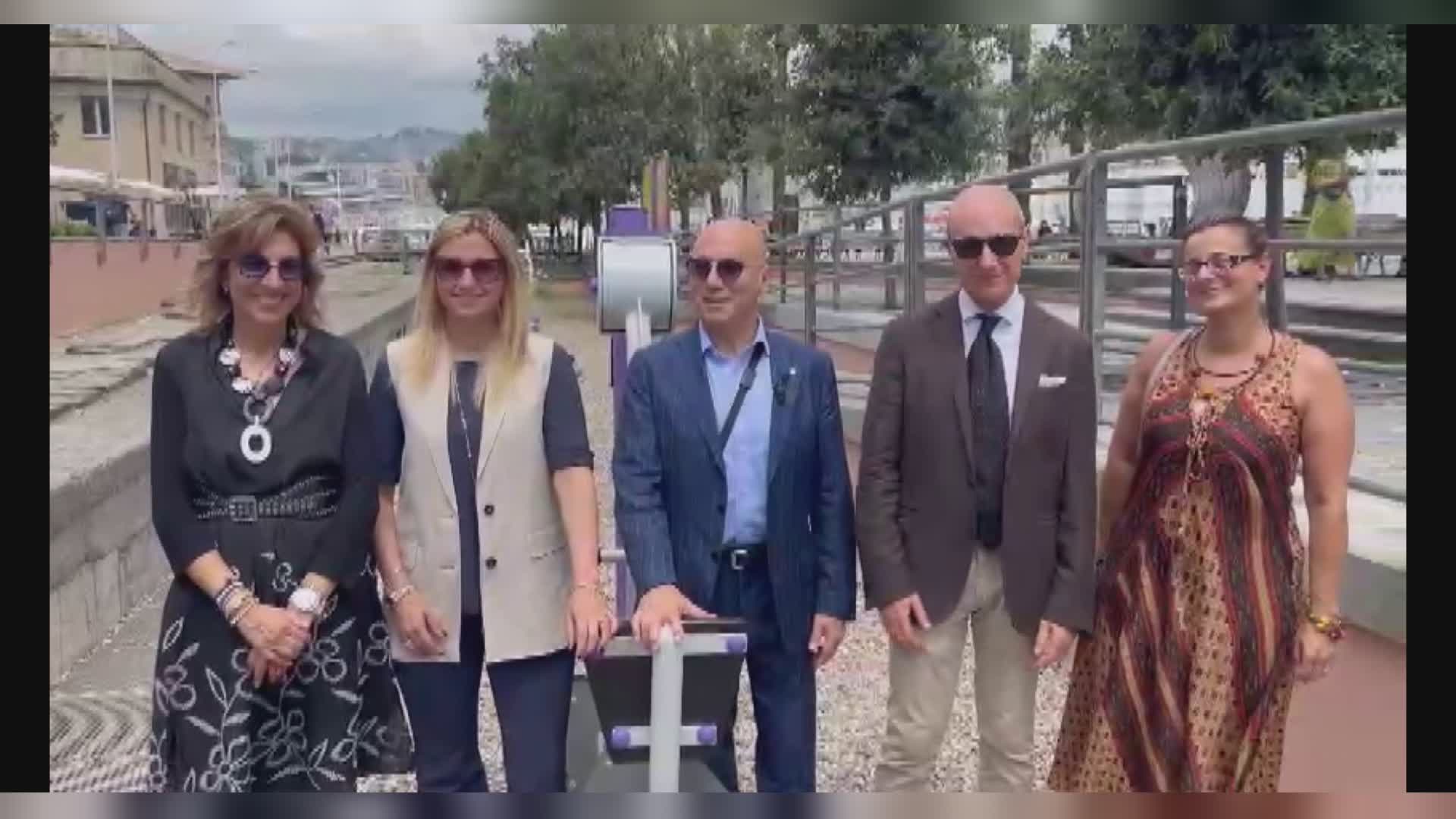 Porto Antico di Genova, aperta la nuova palestra "open air" sul mare