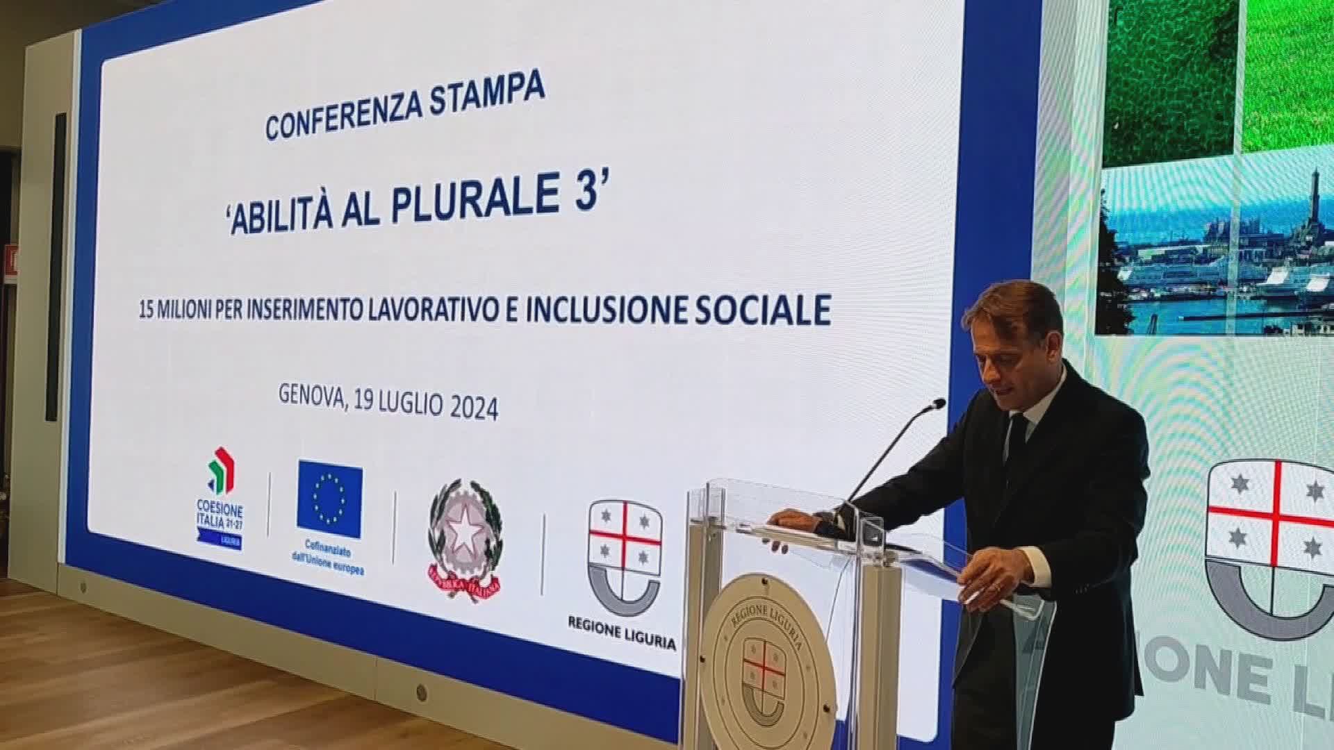 Liguria, dalla Regione 15 milioni per il reinserimento lavorativo. Assessore Scajola: "Così aiutiamo persone in difficoltà"
